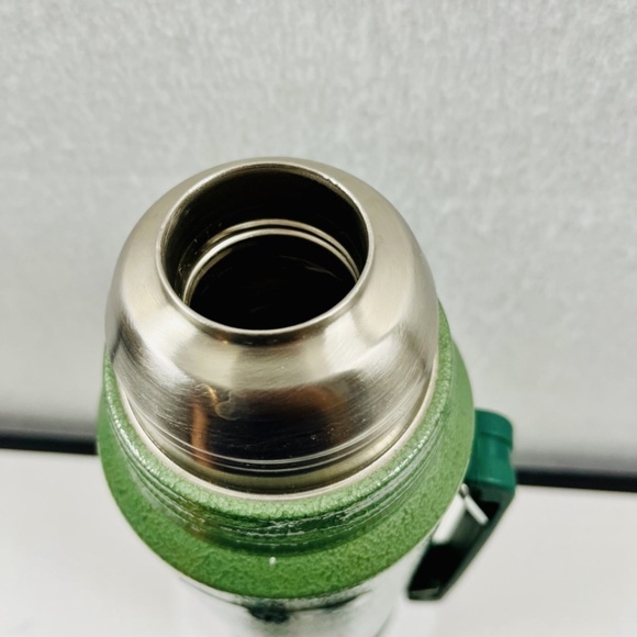 Vtg Aladdin Stanley 1 QUART Green Thermos A-944DH Stopper 13B Handle RH94, USA - Picture 7 of 8